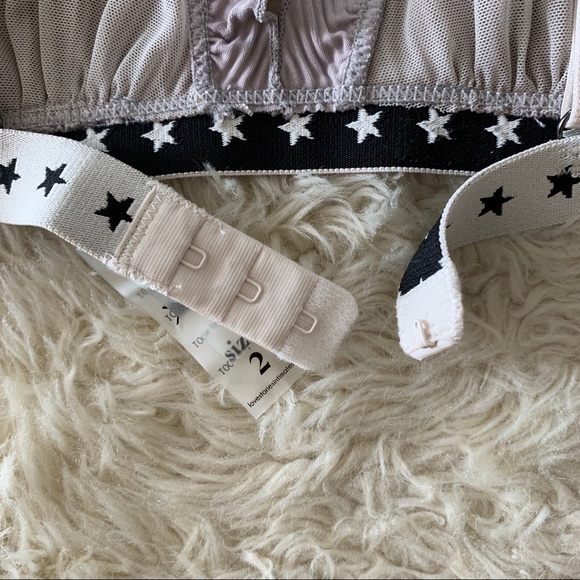 3️⃣for$25 NWOT metallic frill bralette 💿 - Picture 11 of 12